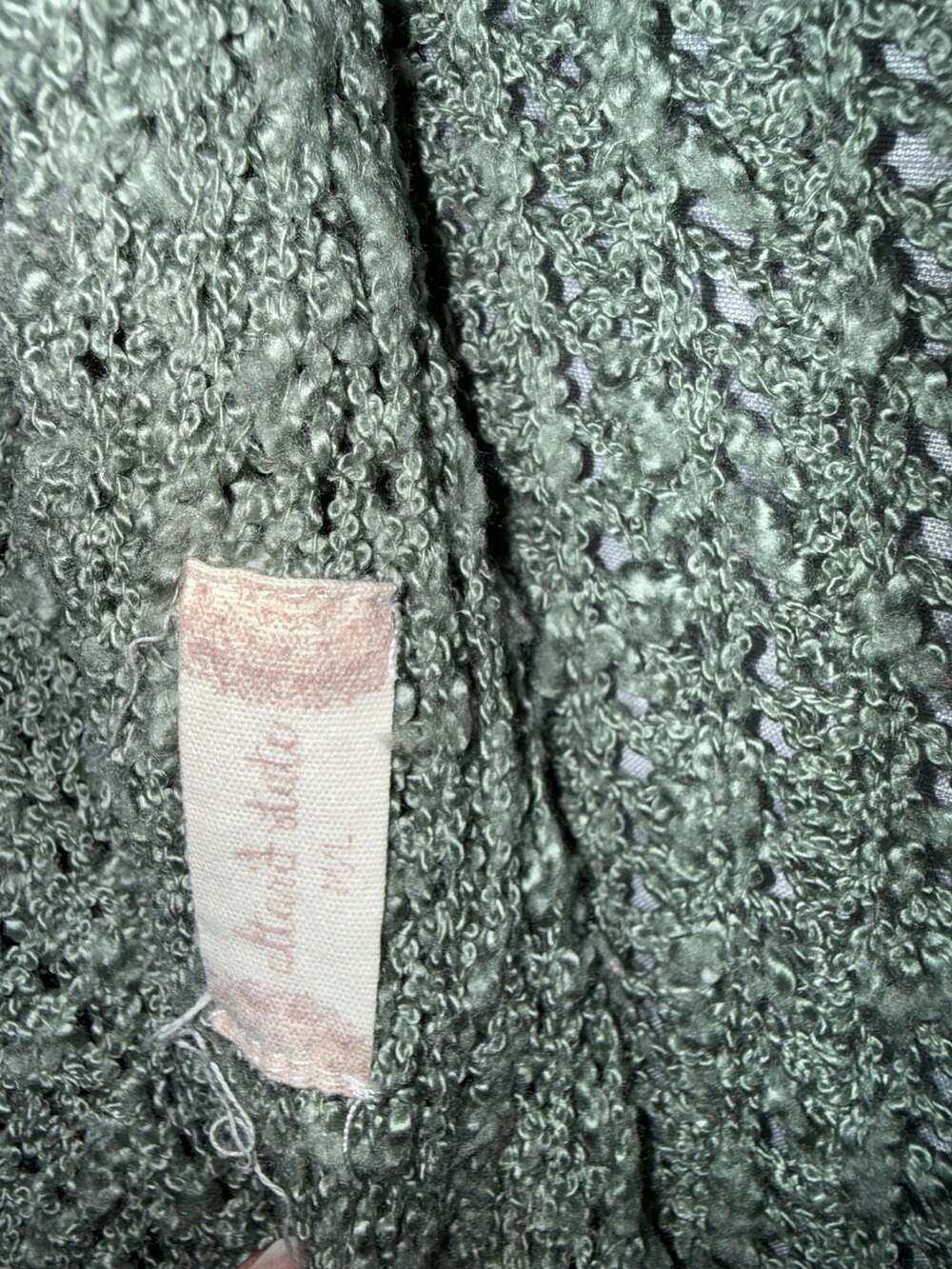 Altar'd State Green Marled Knit V-Neck Sweater - Picture 3 of 3